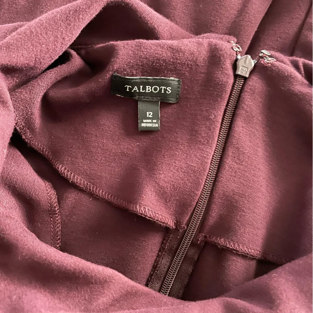 Maroon Talbots dress - Picture 2 of 6